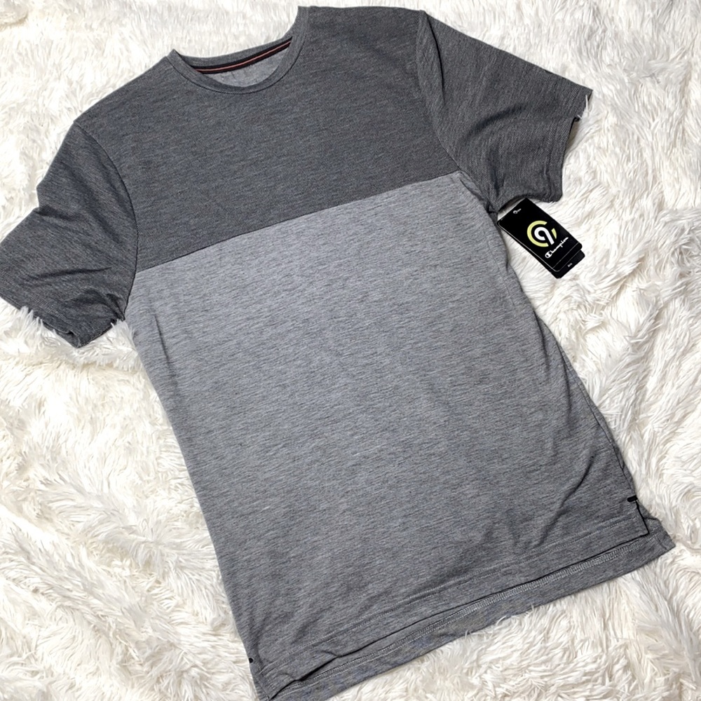 Champion Gray Duo Dry Breathable Odor Control Tee Men’s Size Small